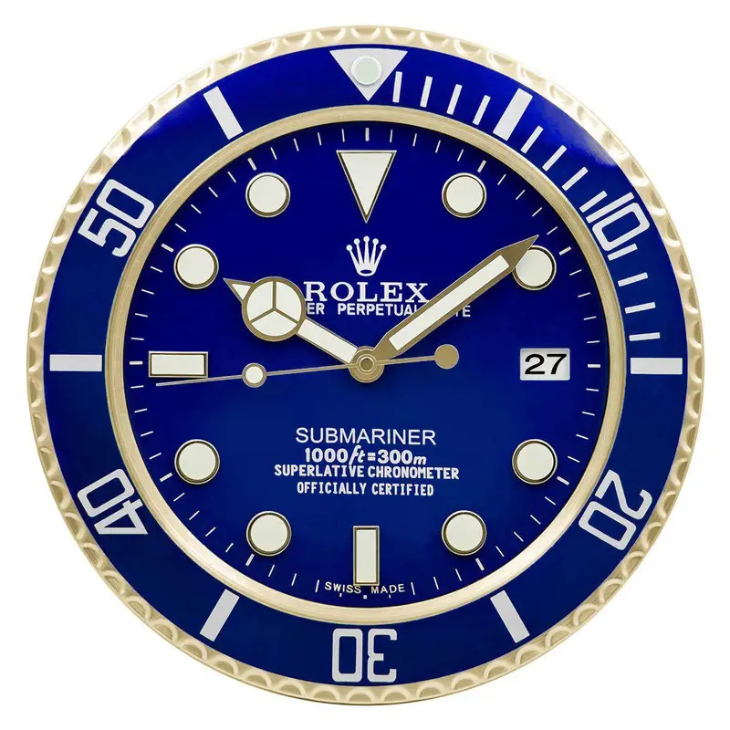 Rolex Accessories CLOCK-SUB-BLU Bluesy miyota replica blue dial — front view